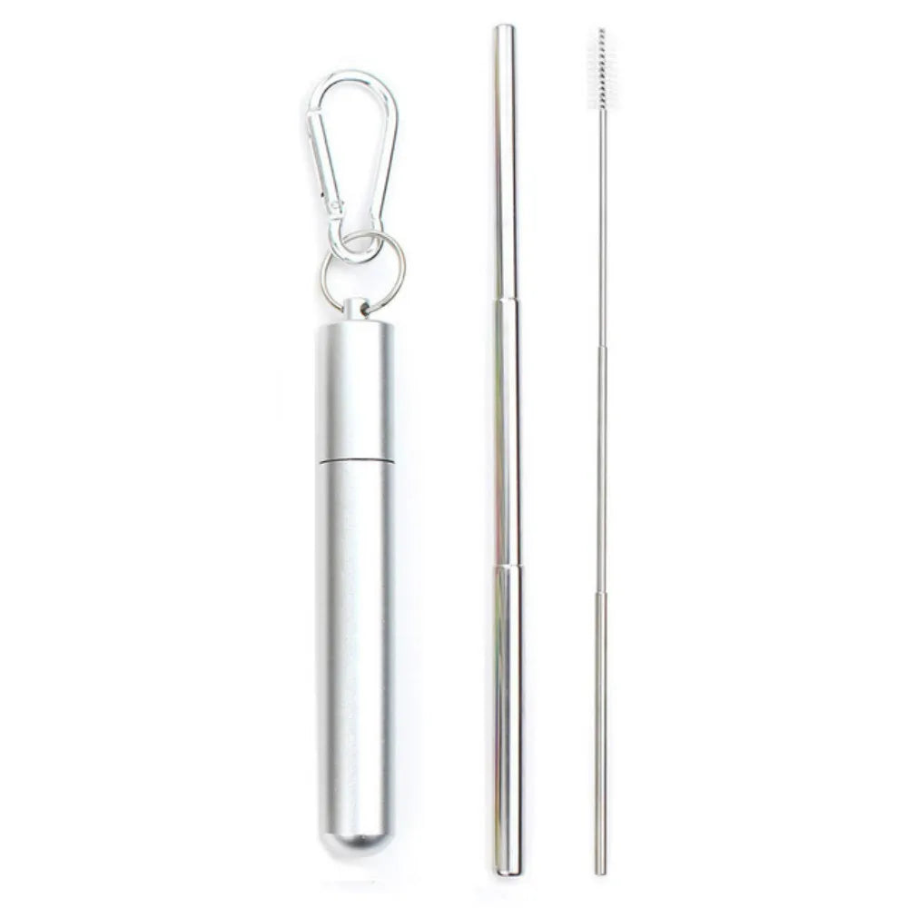 'Straw Stopper' Reusable Metal Straw