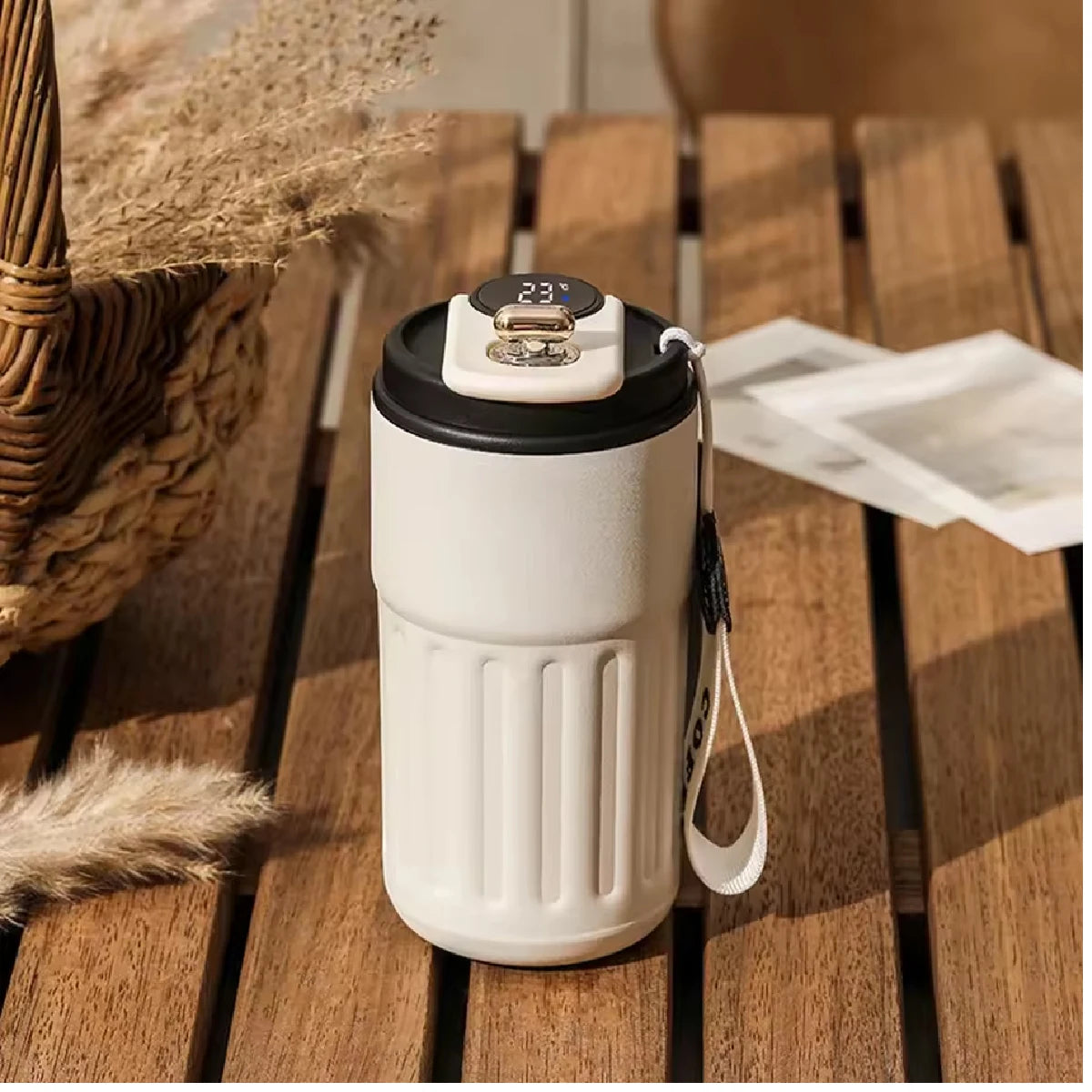 'Coffee Companion' Metal Reusable Coffee Travel Mug 450ml