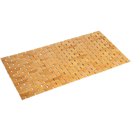 Bamboo Bath Mat Large 16x34 Inch Non slip