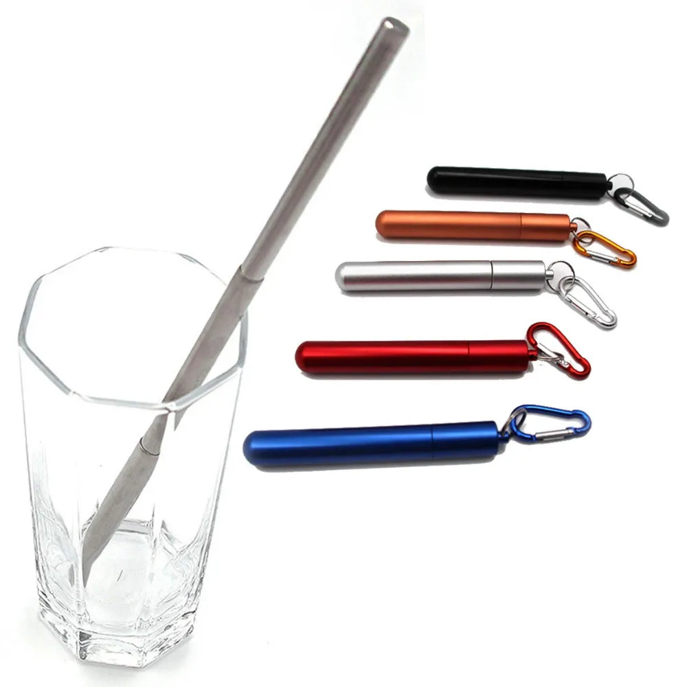 'Straw Stopper' Reusable Metal Straw