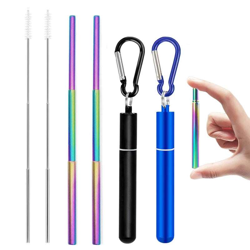 'Straw Stopper' Reusable Metal Straw