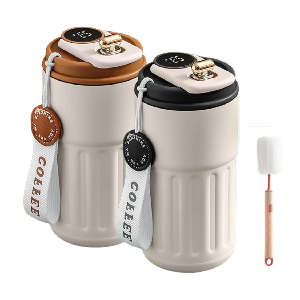 'Coffee Companion' Metal Reusable Coffee Travel Mug 450ml