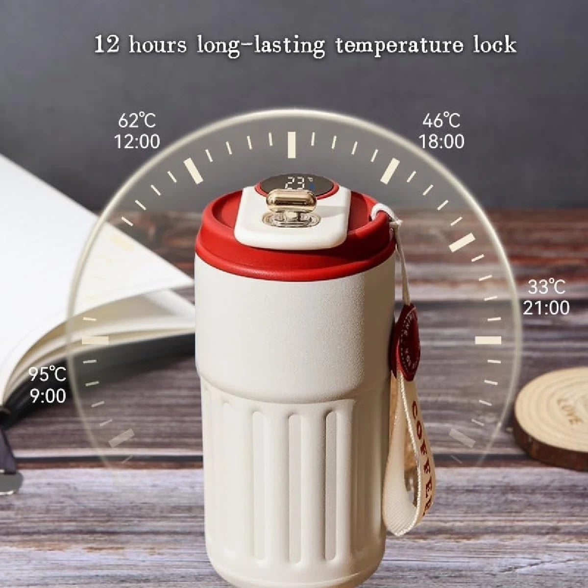 'Coffee Companion' Metal Reusable Coffee Travel Mug 450ml