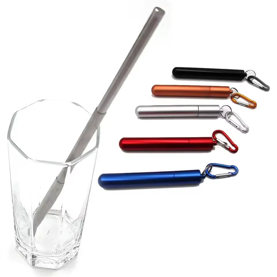 'Straw Stopper' Reusable Metal Straw