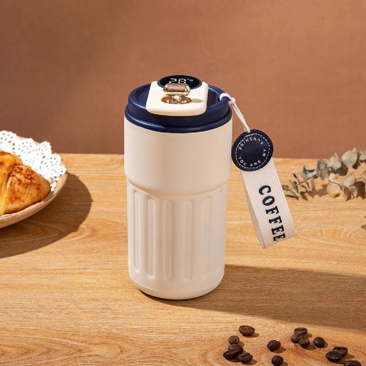 'Coffee Companion' Metal Reusable Coffee Travel Mug 450ml