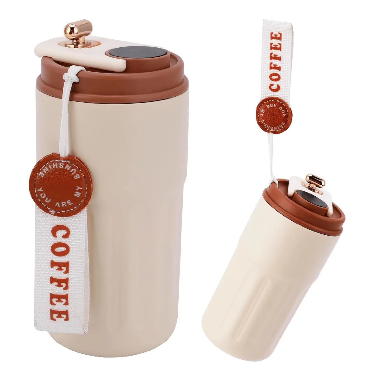 'Coffee Companion' Metal Reusable Coffee Travel Mug 450ml